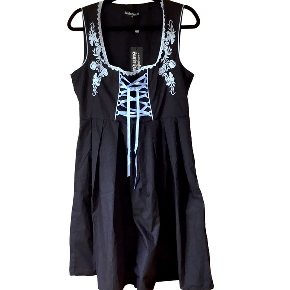 SCARLET DARKNESS Dresses & Skirts - Scarlet Darkness Dress Cosplay Halloween Fall Festival Medieval Style MEDIUM